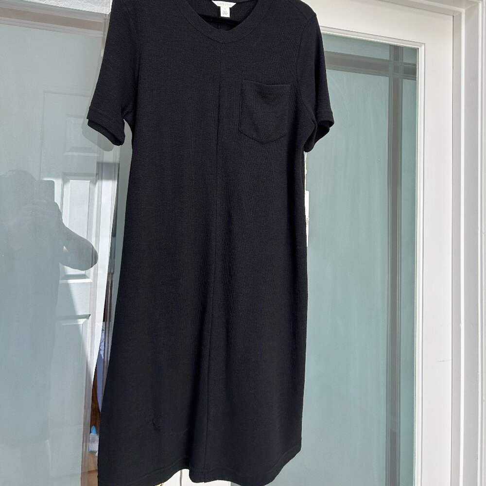 NWT Caslon ribbed short sleeve LBD